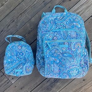 Vera Bradley Backpack & Lunch bag set